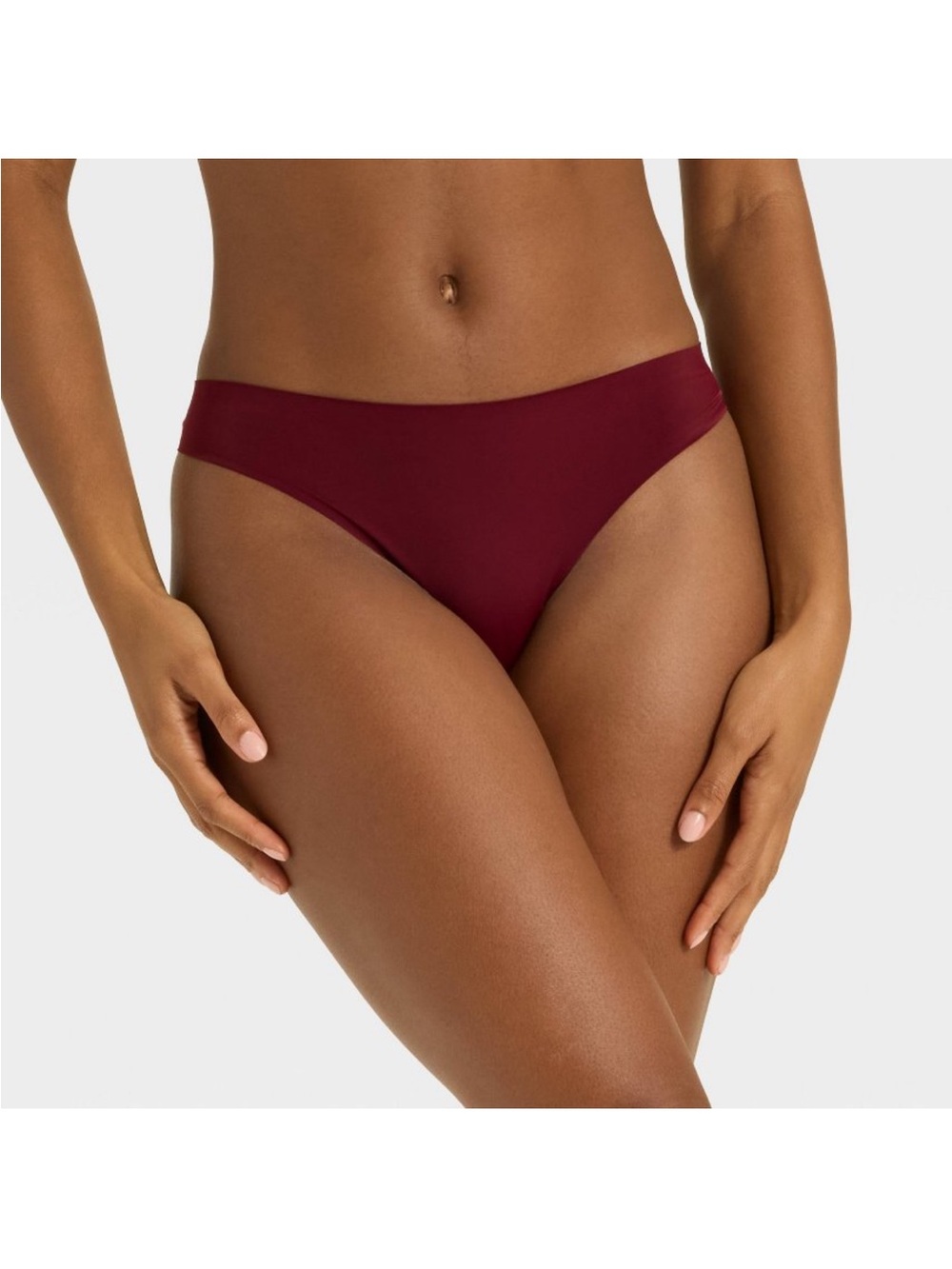 Women's Luxury Collection Bonded Invisible Edge Thong Underwear XL (16)